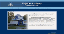 Desktop Screenshot of fajardoacademy.org